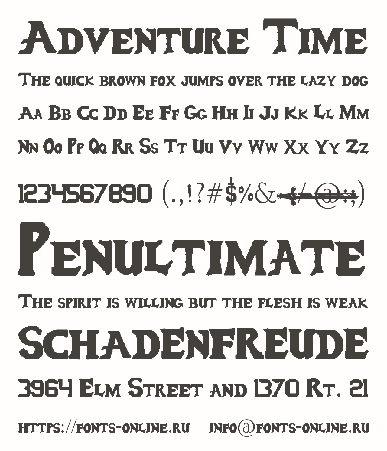 adventure time font