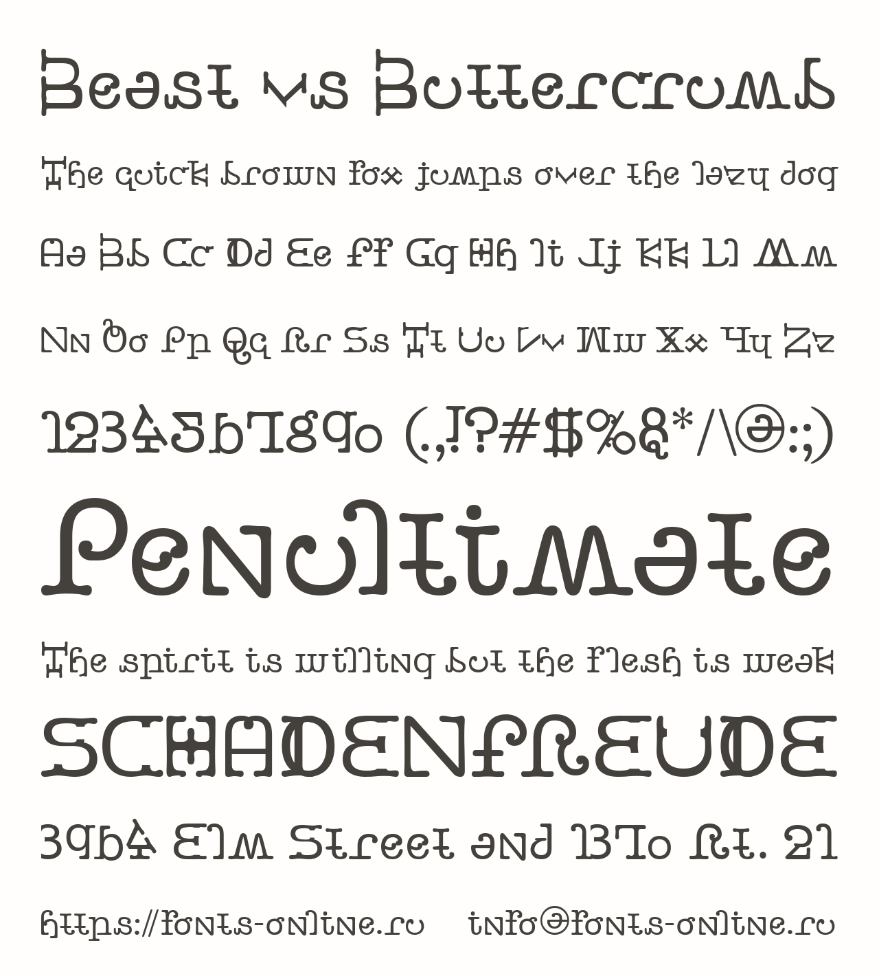 Шрифт Beast vs Buttercrumb