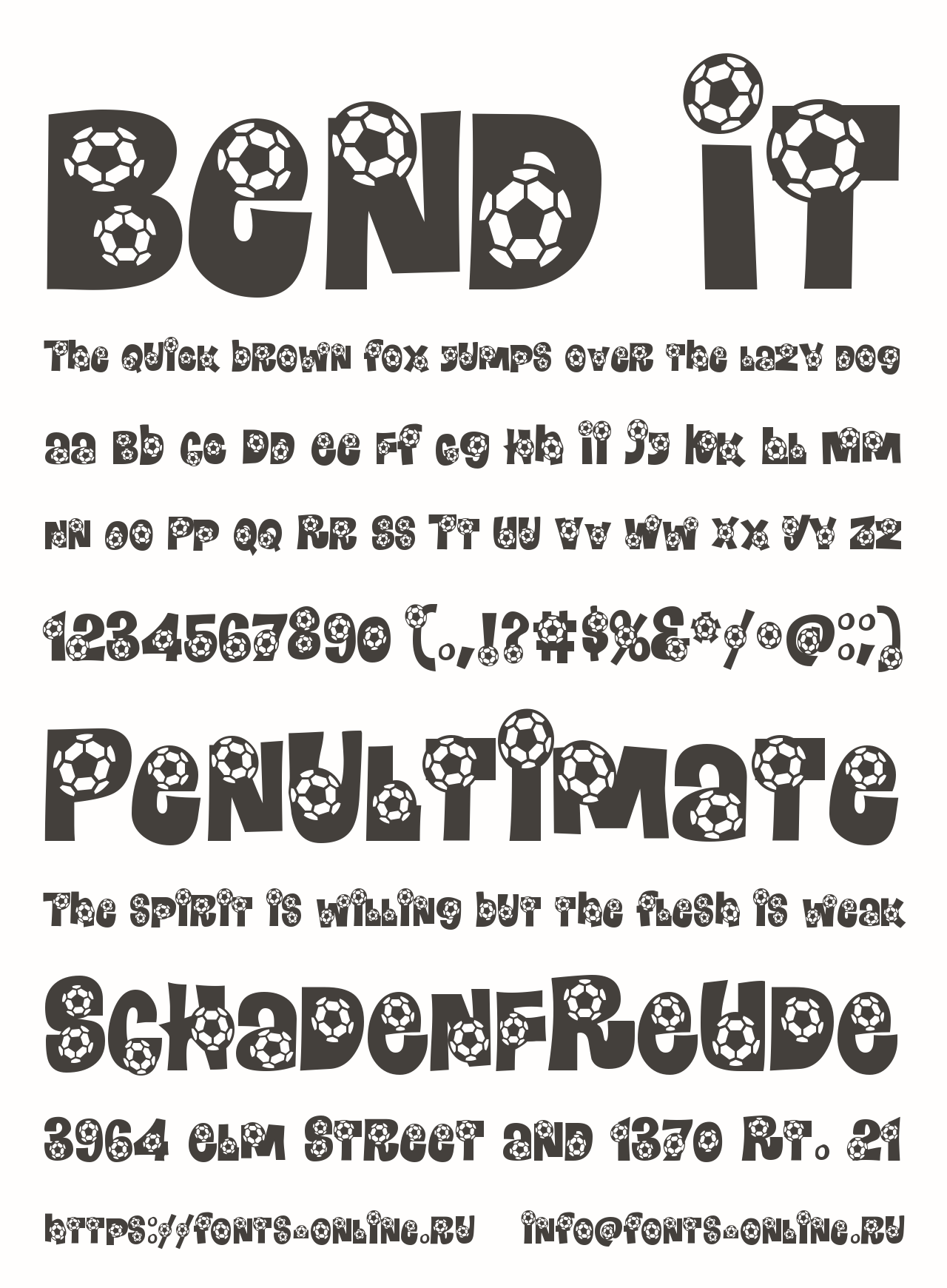 Шрифт Bend It Шрифт Bend It