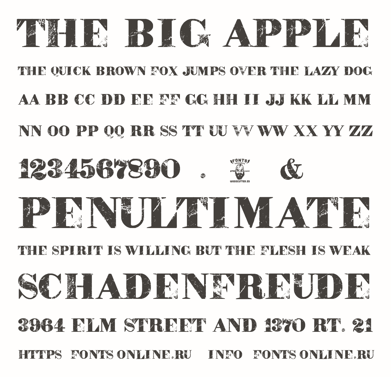 Шрифт The Big Apple