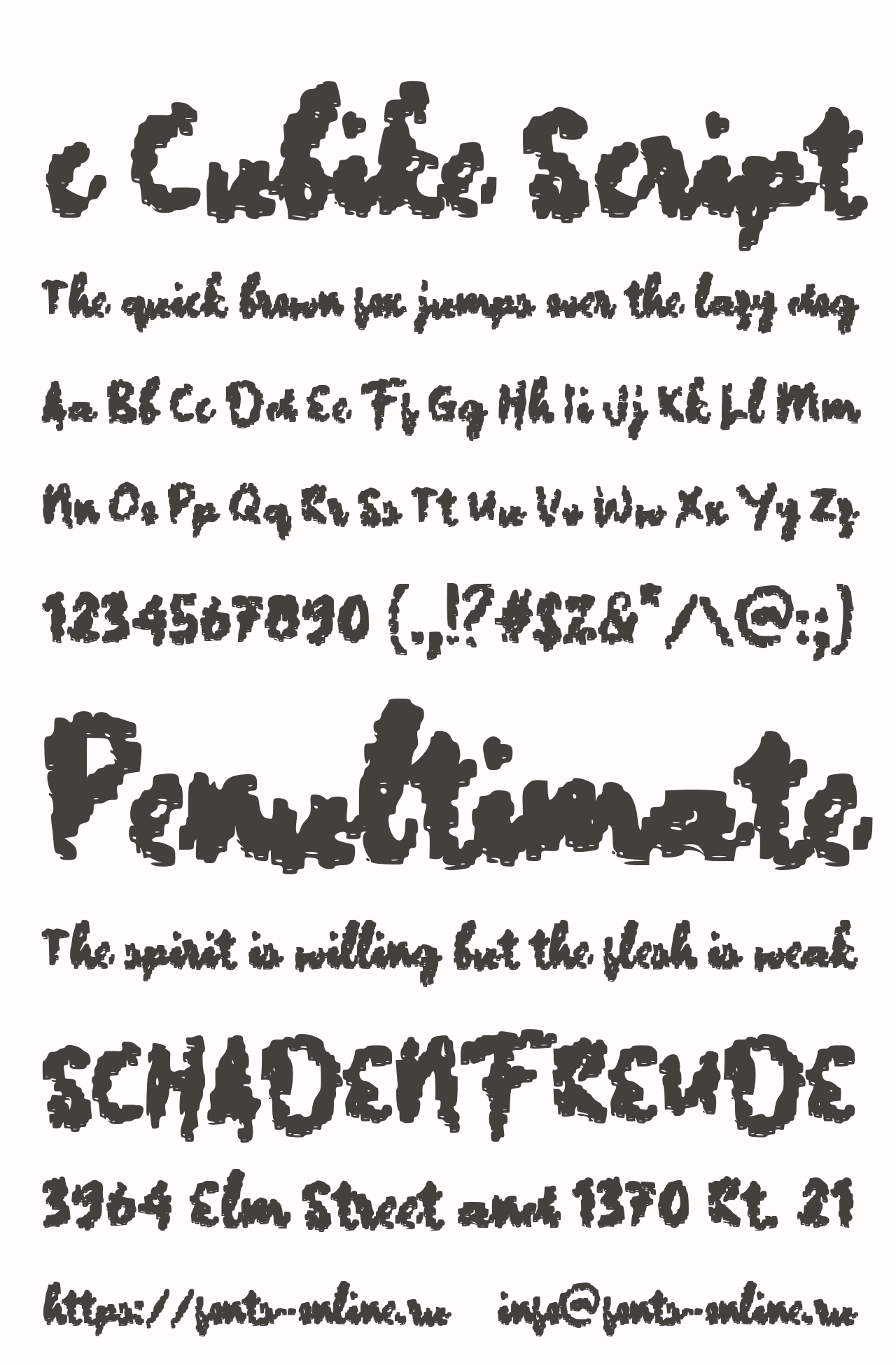 Шрифт c Cubike Script