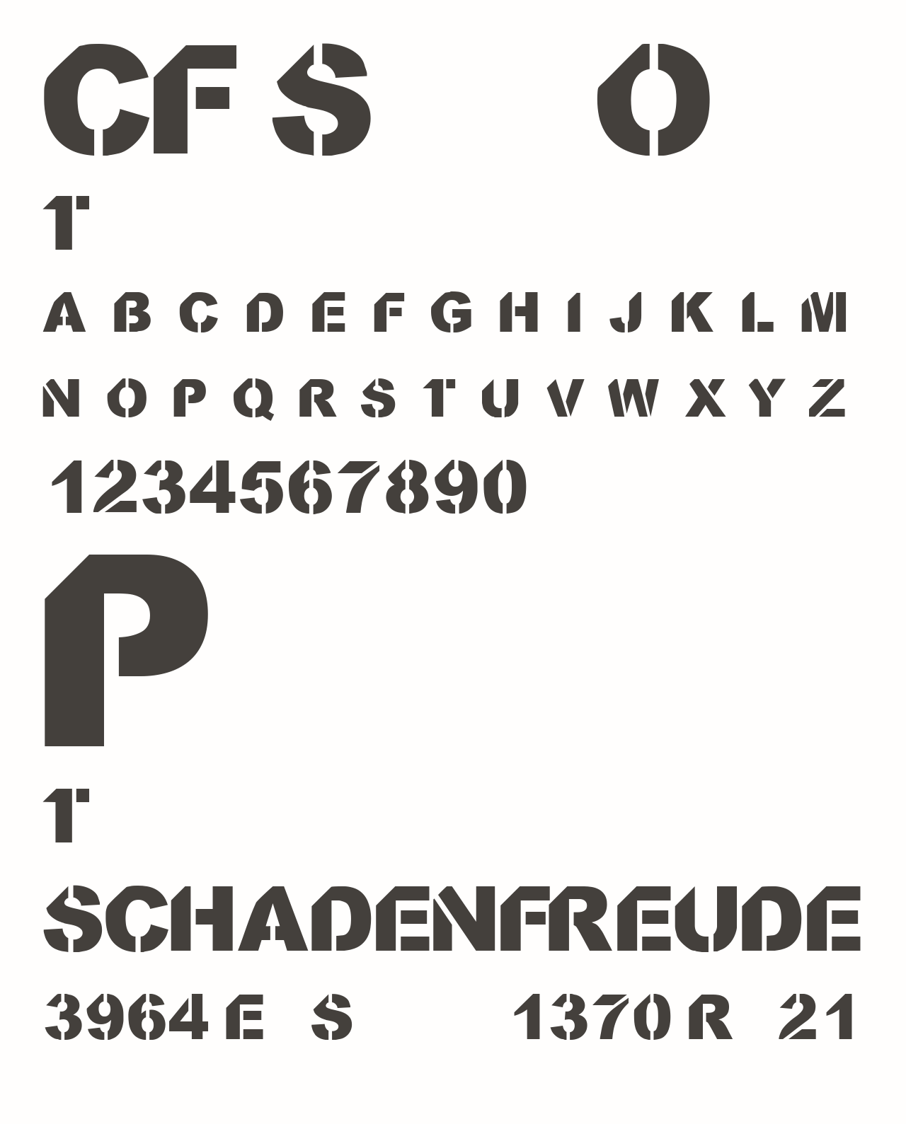 Шрифт CF StencilOrama