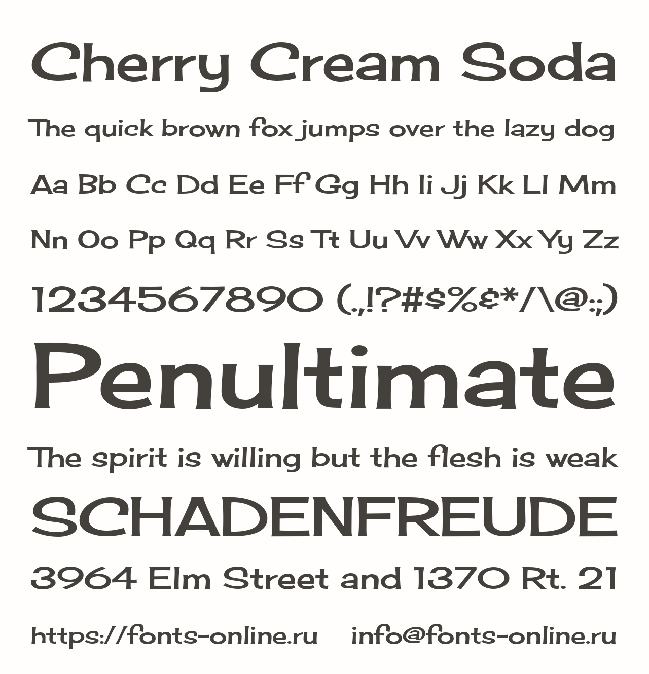 Шрифт Cherry Cream Soda