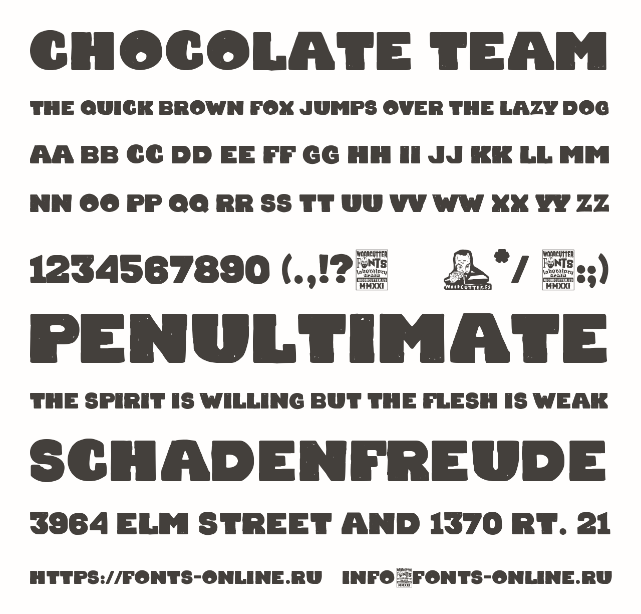 Шрифт Chocolate Team