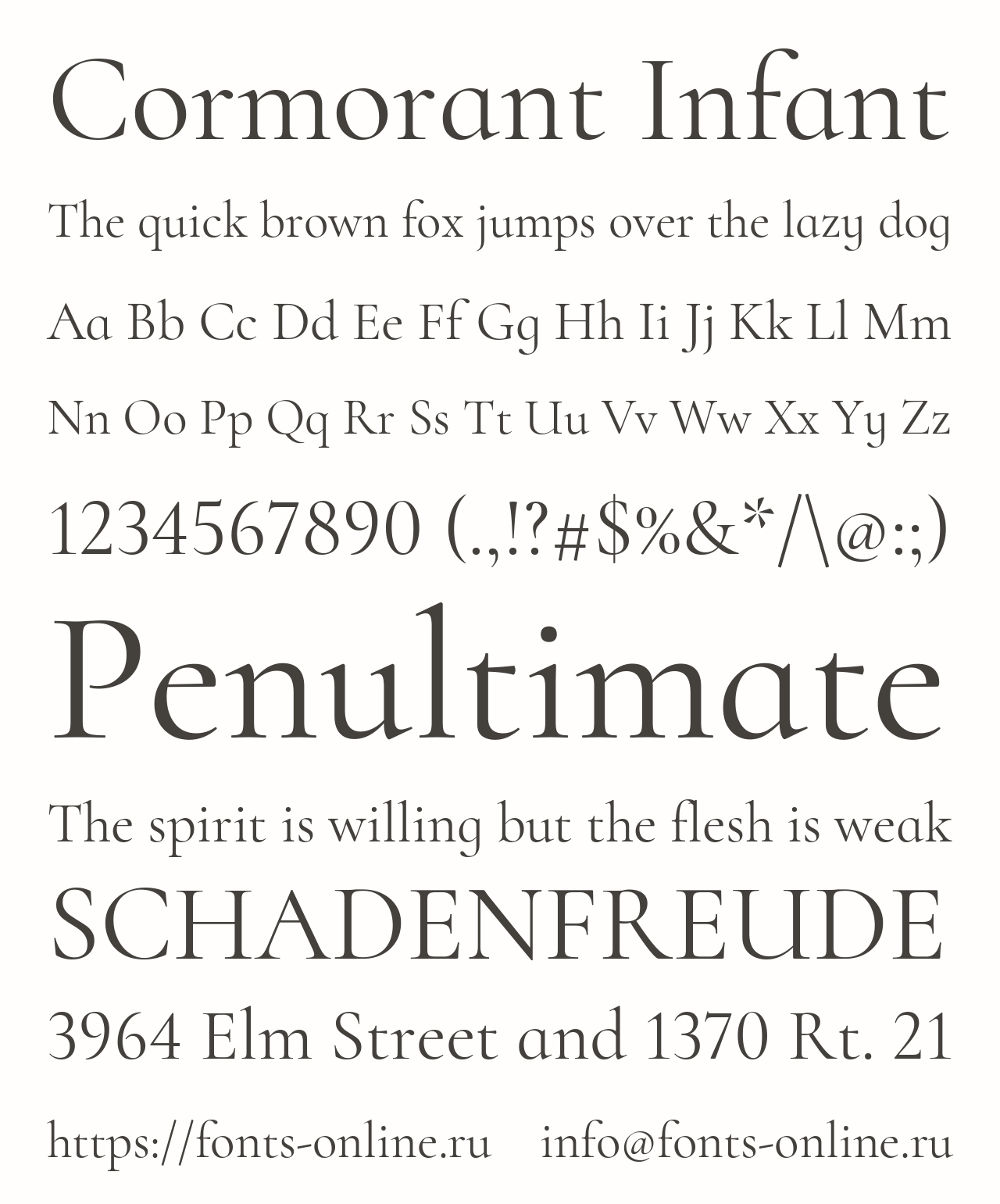 Шрифт cormorant garamond