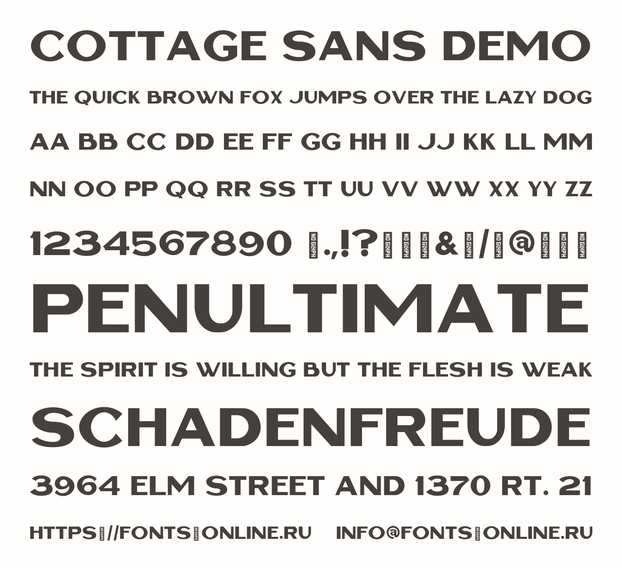 Шрифт Cottage Sans DEMO
