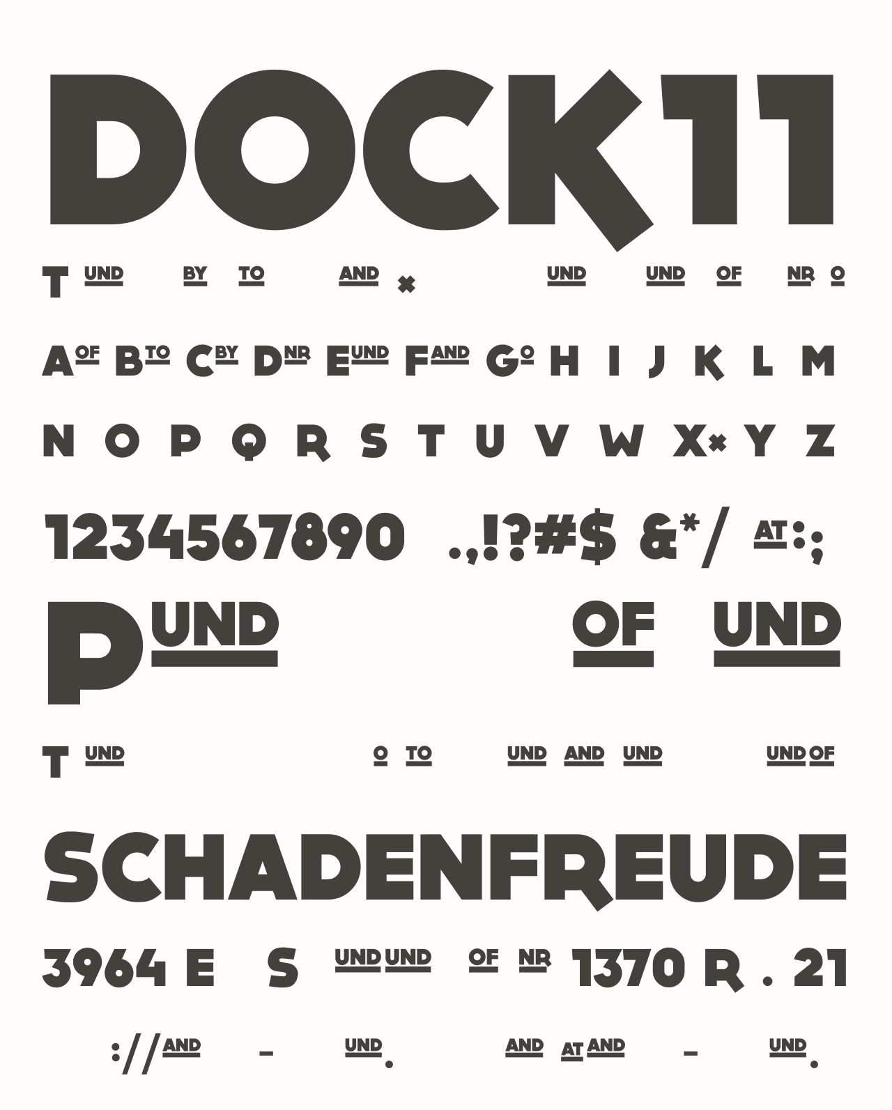 Шрифт DOCK11