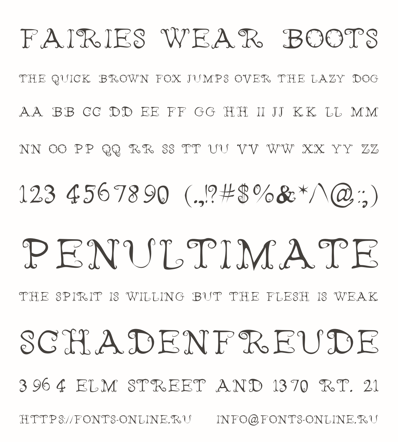 Шрифт Fairies Wear Boots