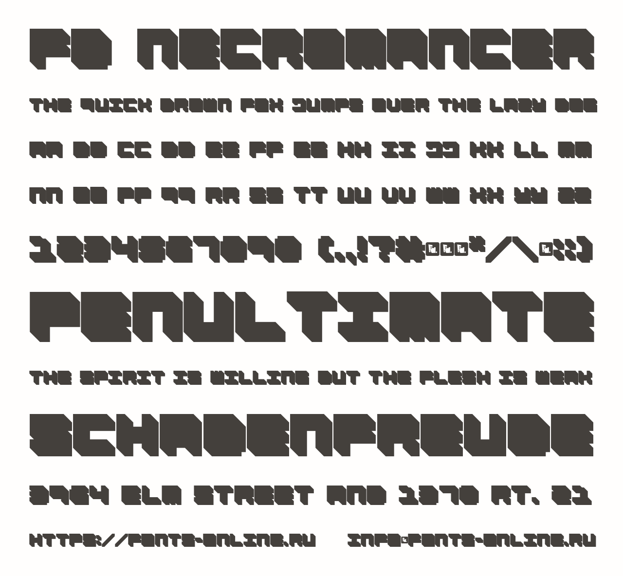 Шрифт FD Necromancer