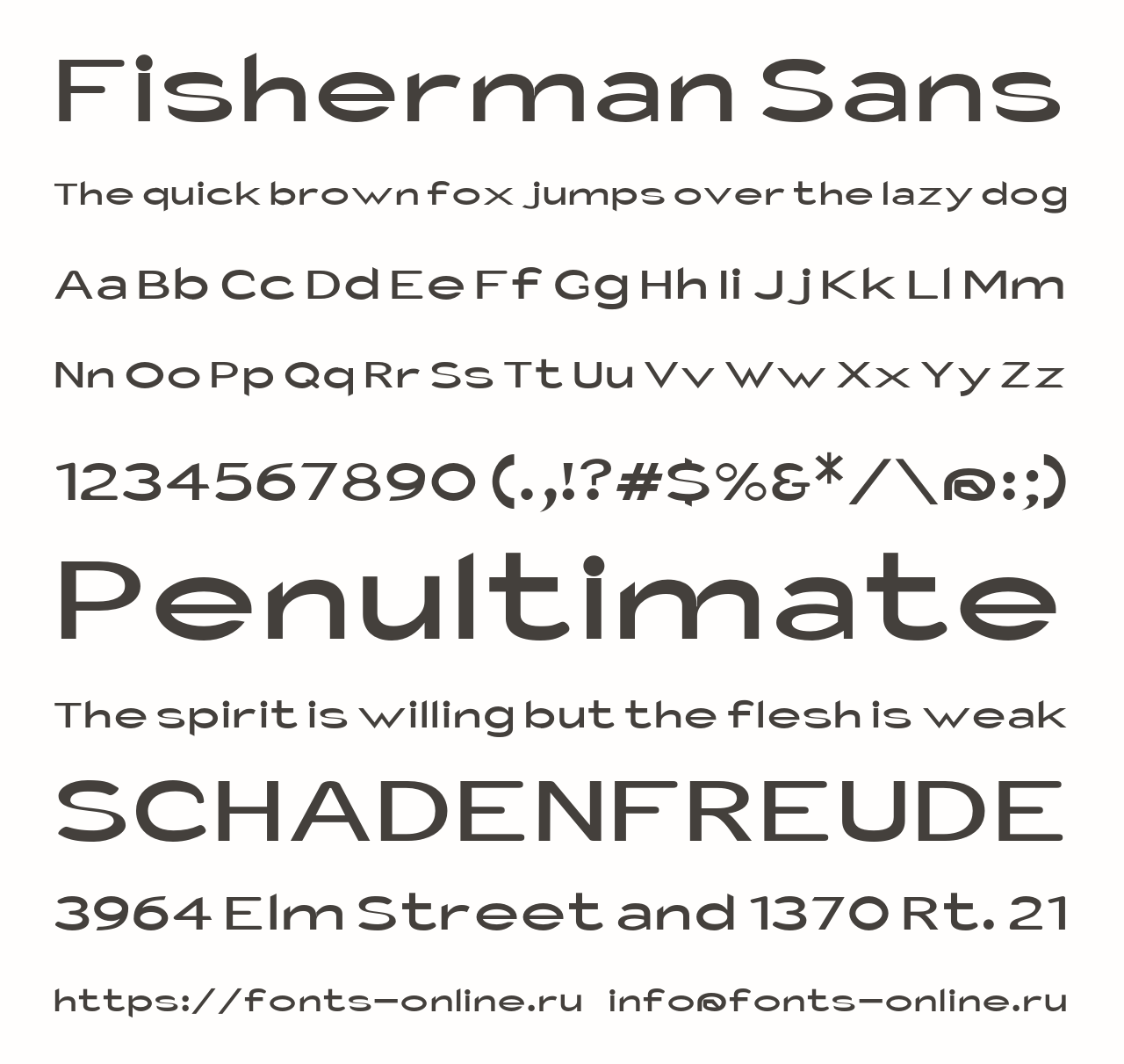 Шрифт Fisherman Sans
