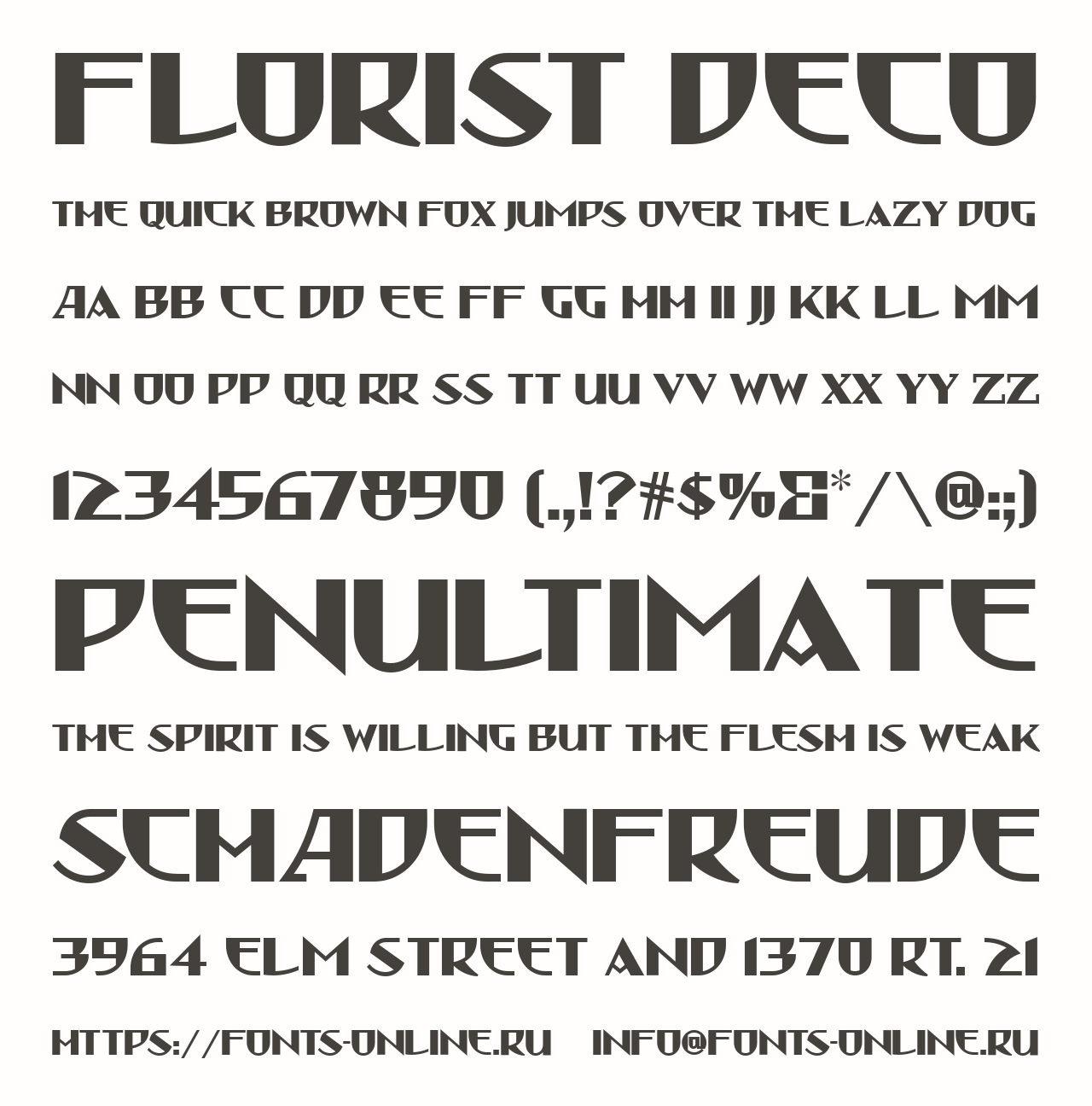 Шрифт Florist Deco