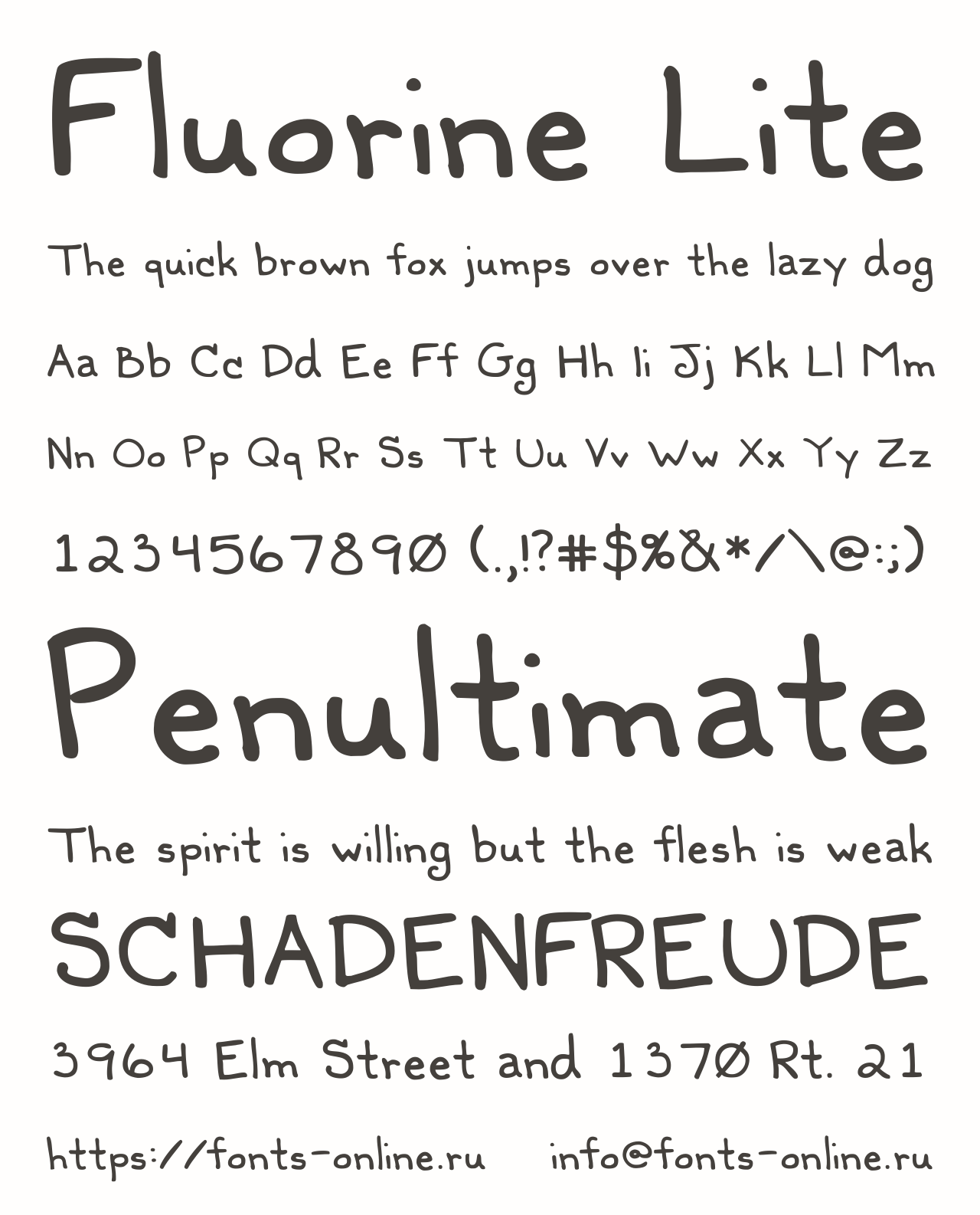 Шрифт Fluorine Lite