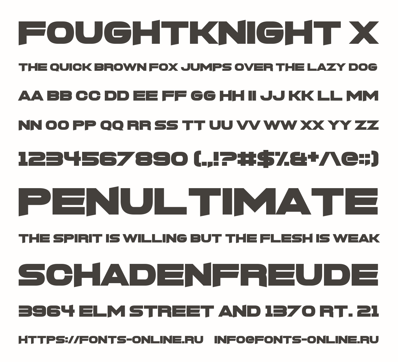 X font