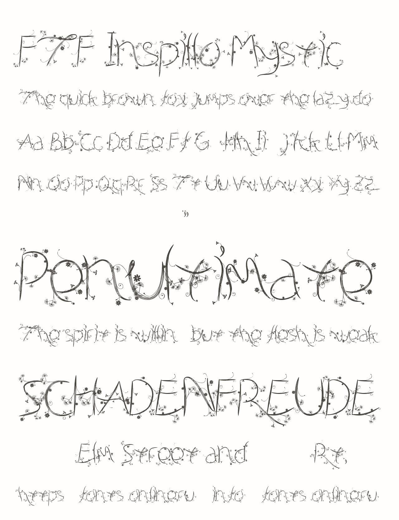 Шрифт FTF Inspillo Mystic™ Шрифт FTF Inspillo Mystic™