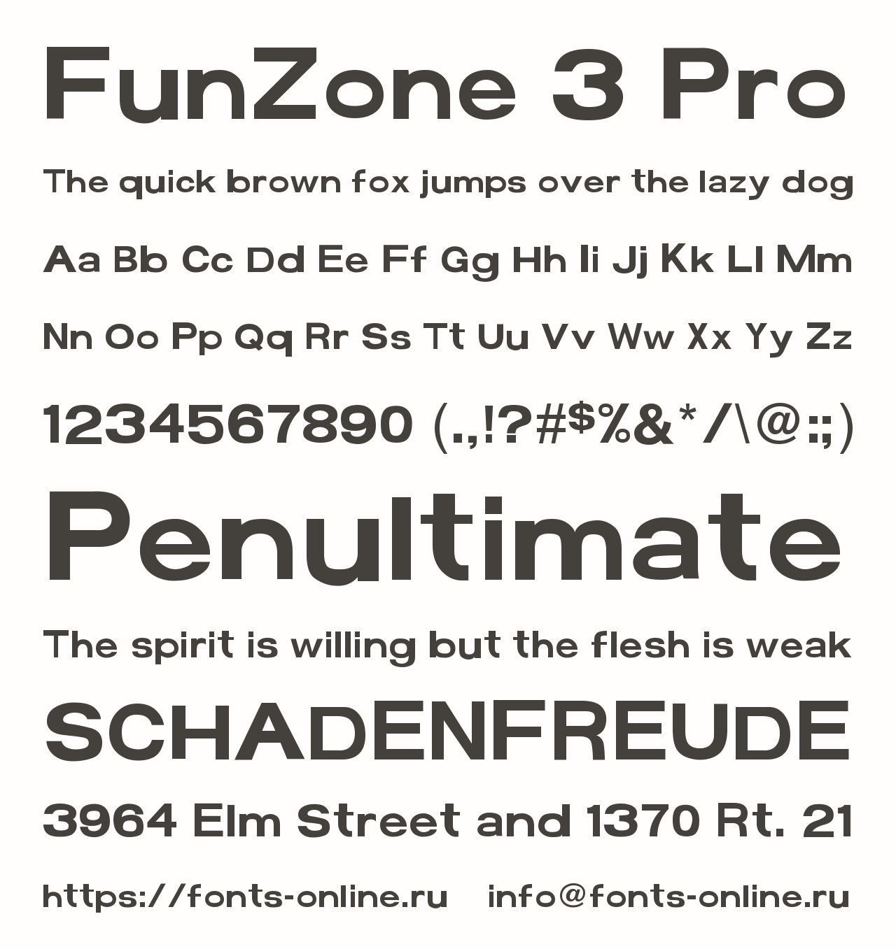 Шрифт FunZone 3 Pro