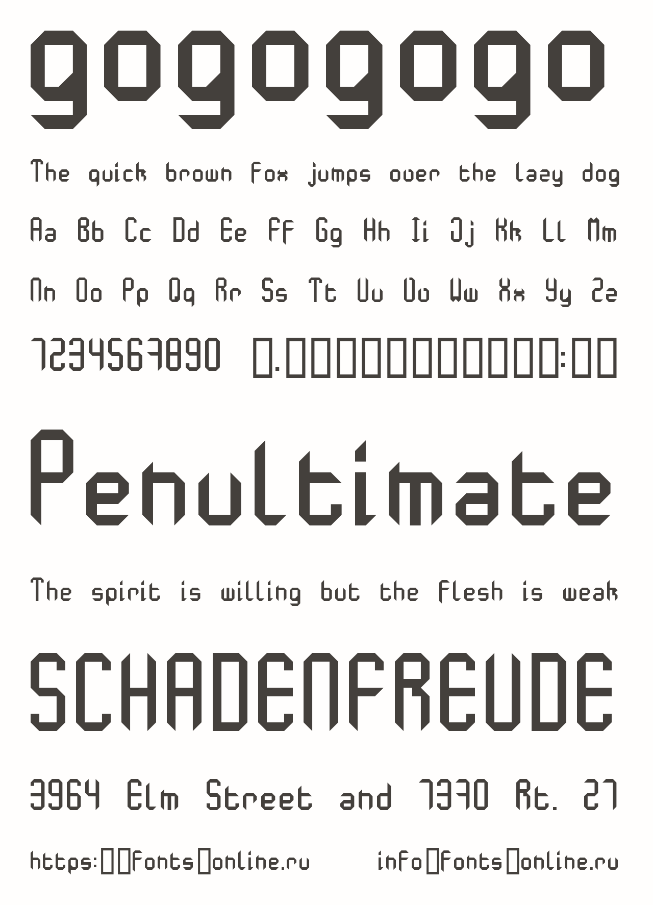 Gogogogo Font, Helge Barske