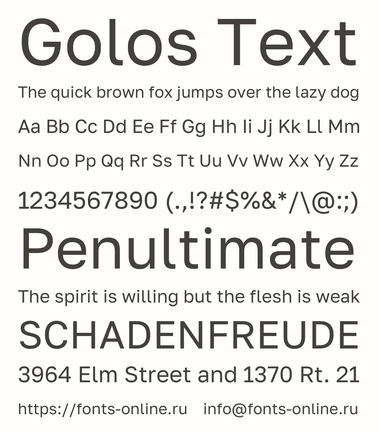 Шрифт Golos Text