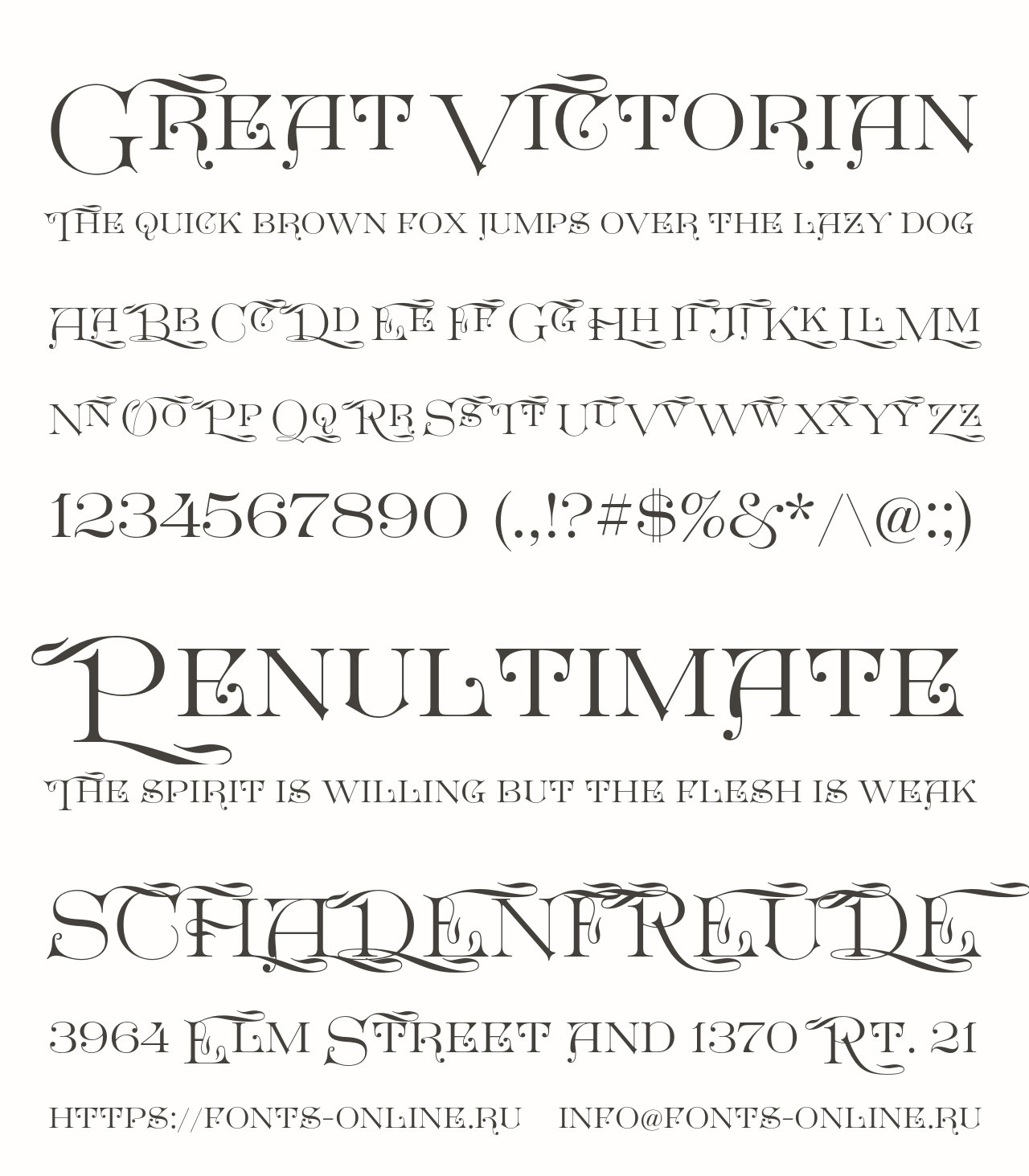 Шрифт Great Victorian