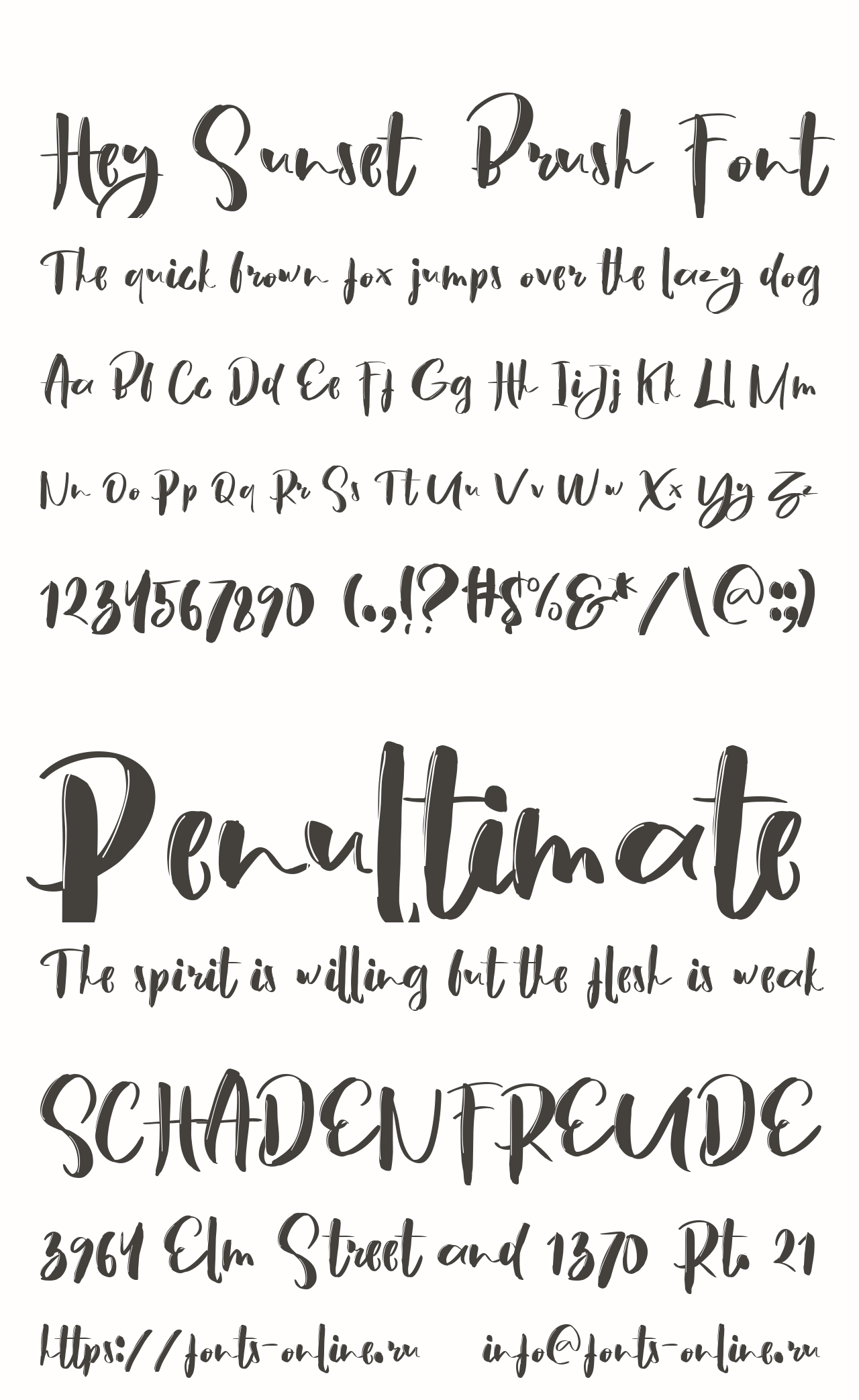 Шрифт Hey Sunset Brush Font Шрифт Hey Sunset Brush Font
