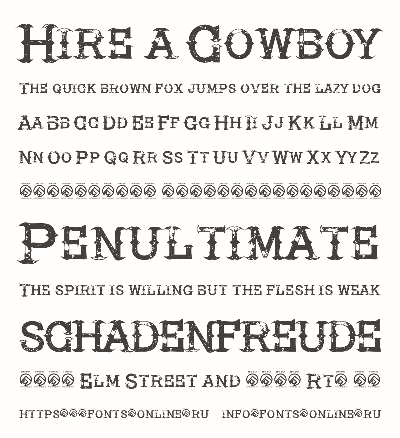 Шрифт Hire a Cowboy