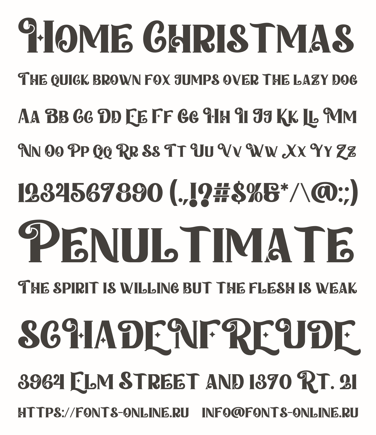 Шрифт Home Christmas