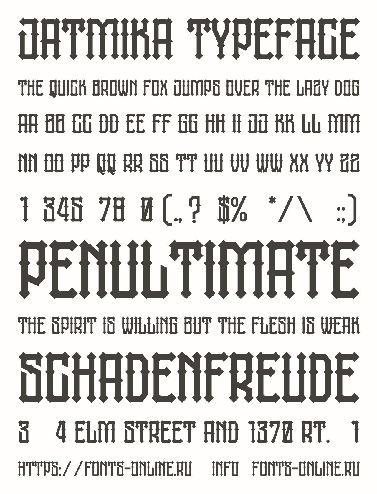 Шрифт jatmika typeface