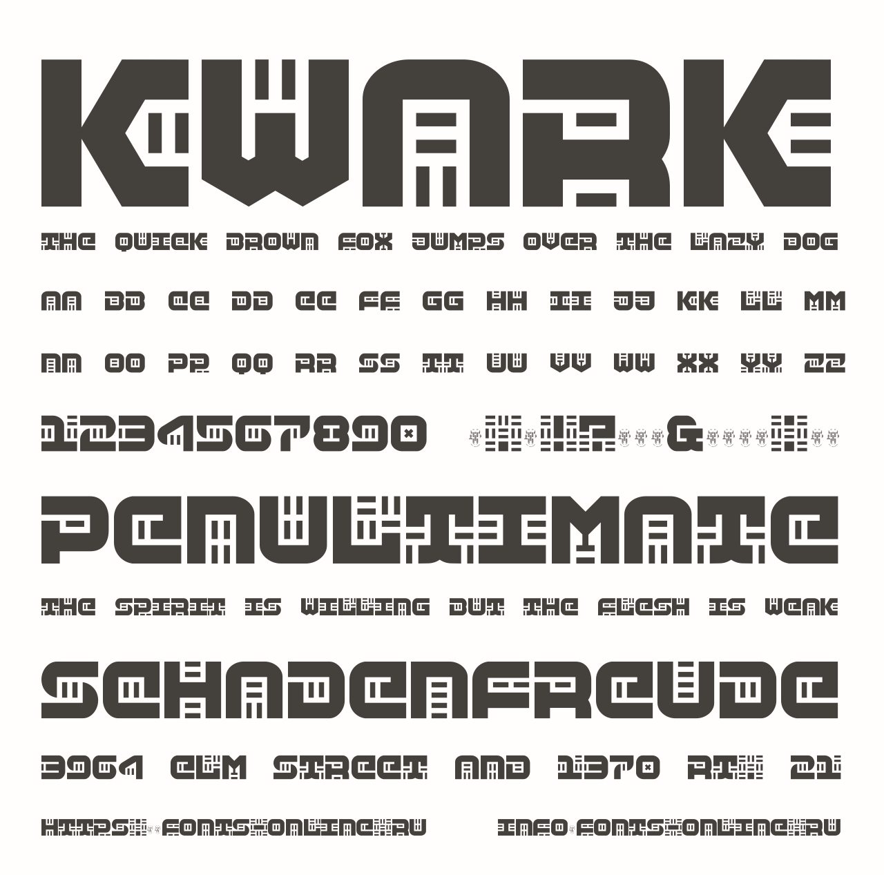 Шрифт Kwark