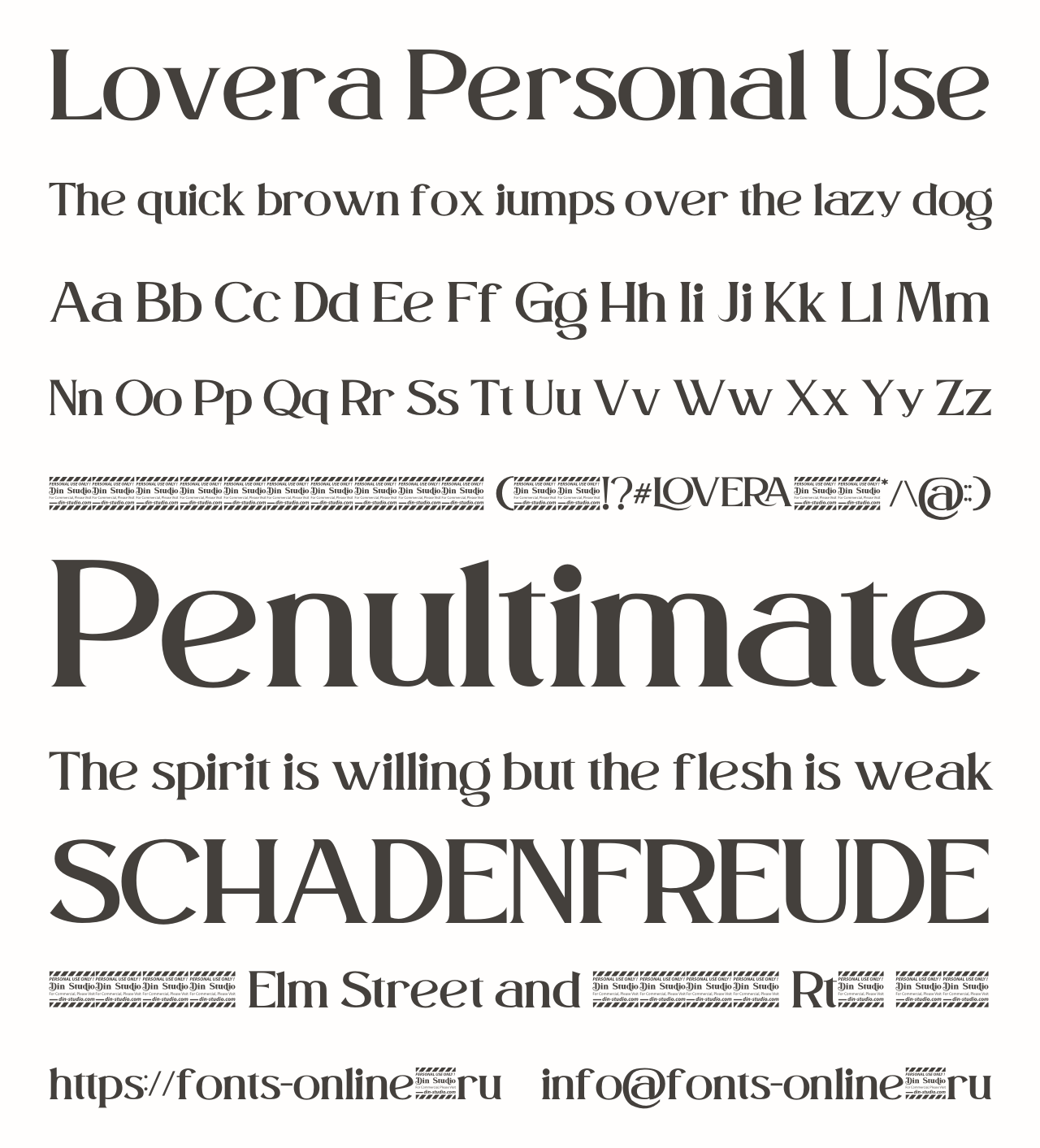 Шрифт Lovera Personal Use Шрифт Lovera Personal Use
