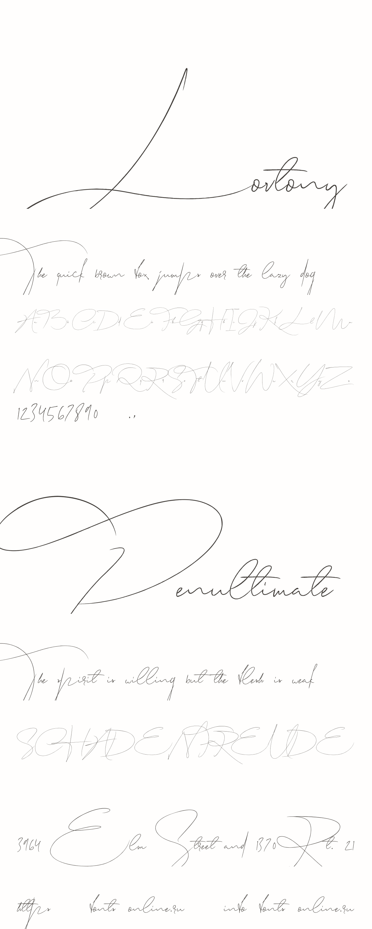 Шрифт Lovtony Шрифт Lovtony