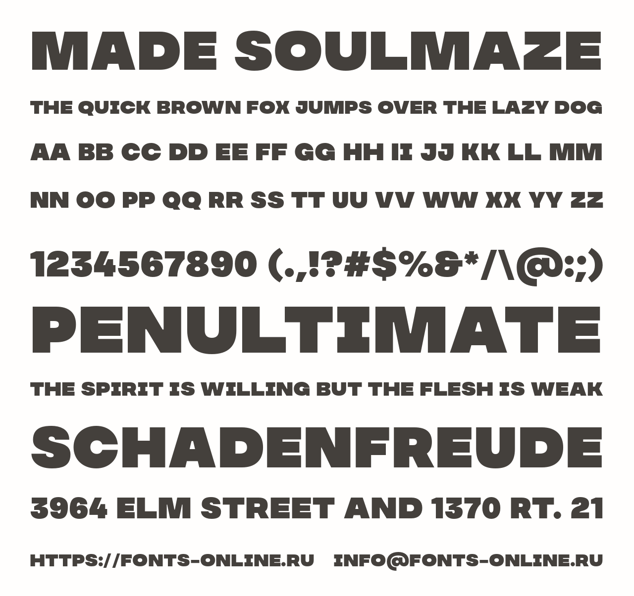 Made font