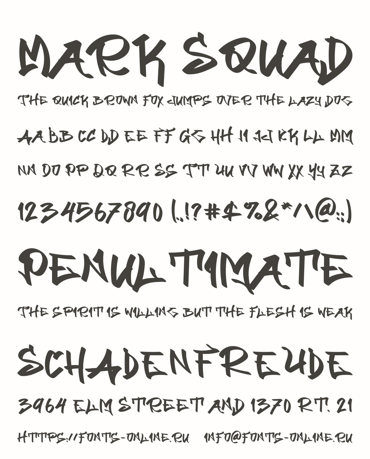 Шрифт Mark Squad