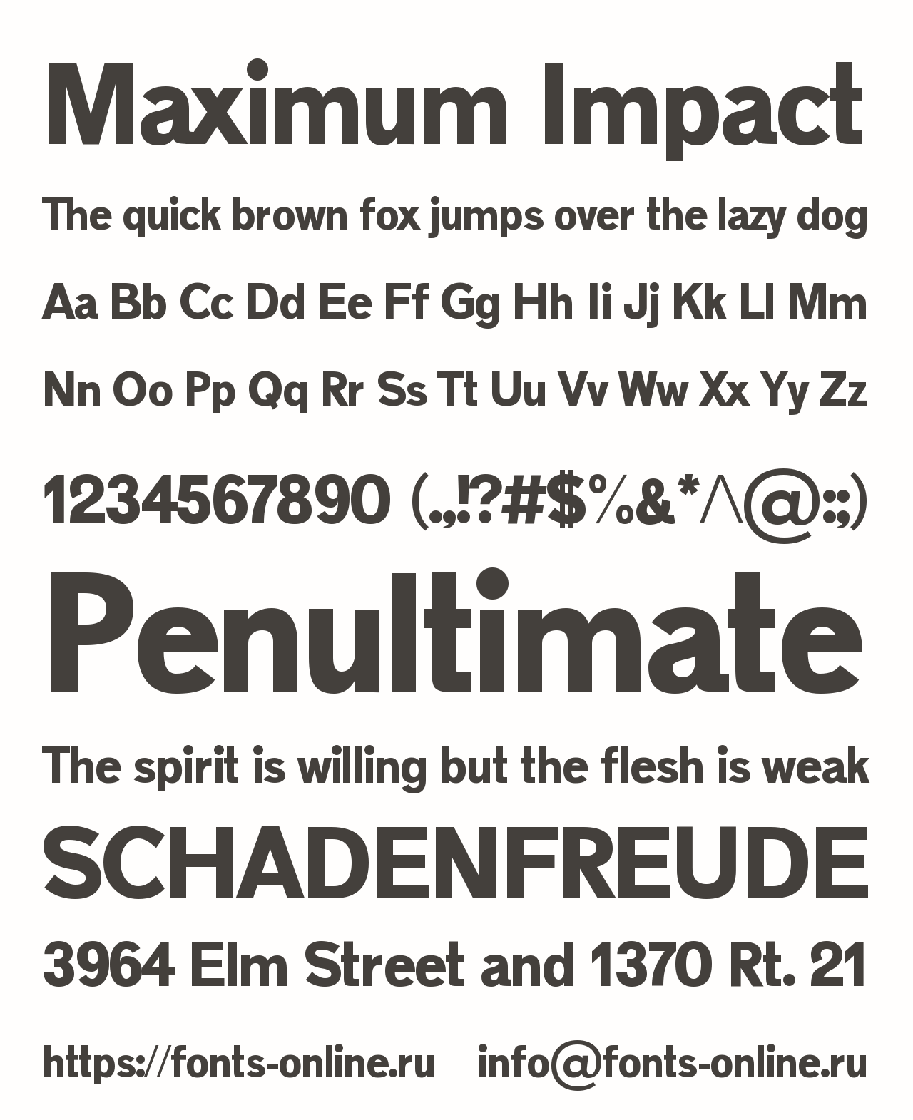 Max font