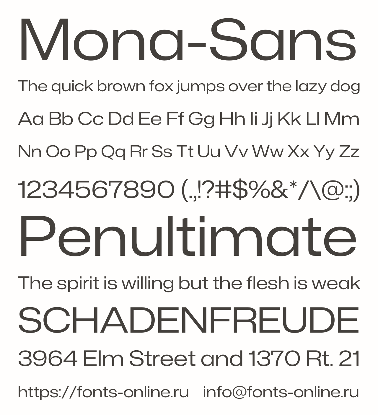 Шрифт Mona-Sans