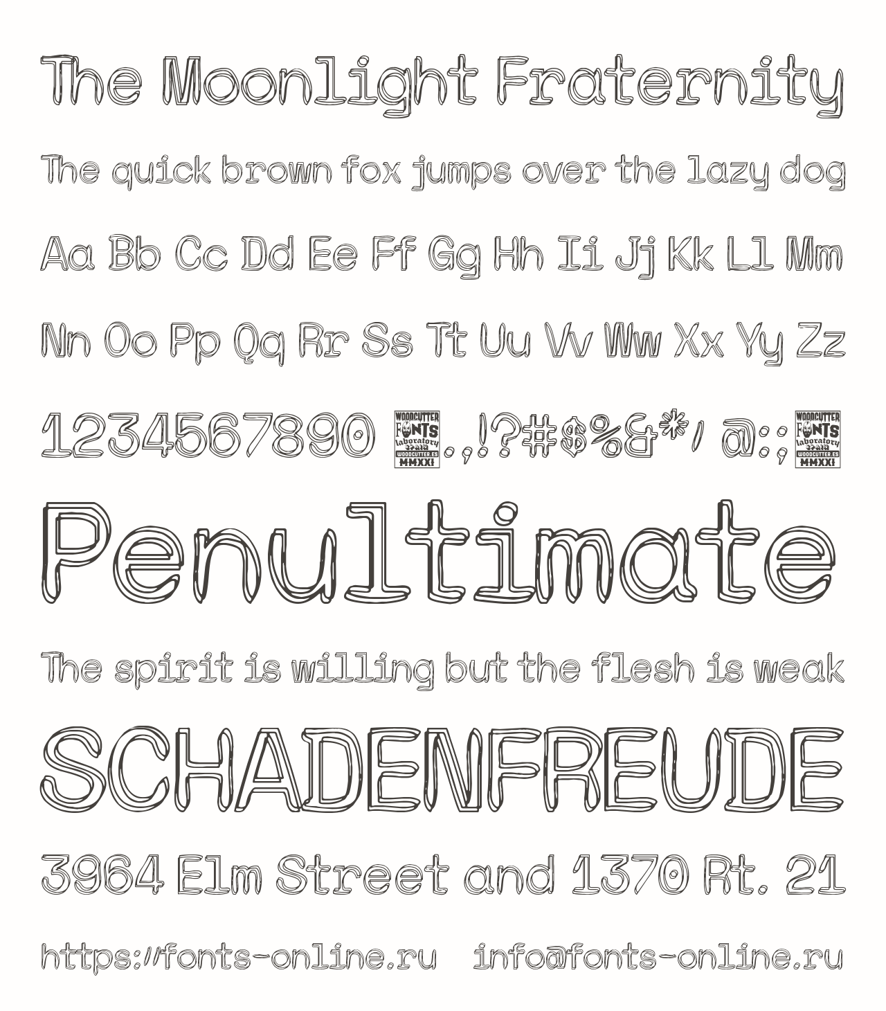 Шрифт The Moonlight Fraternity