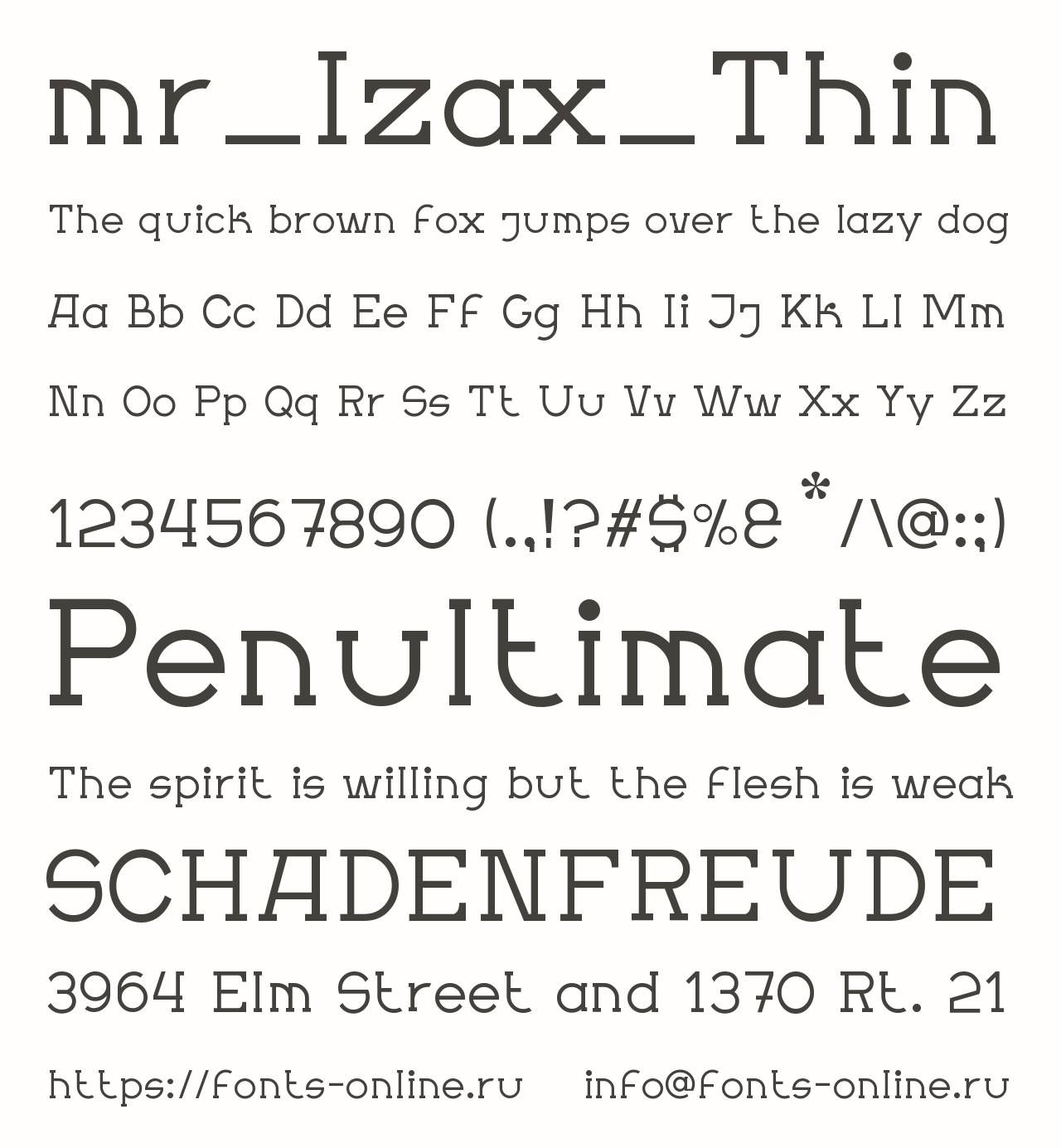 Шрифт mr_Izax_Thin