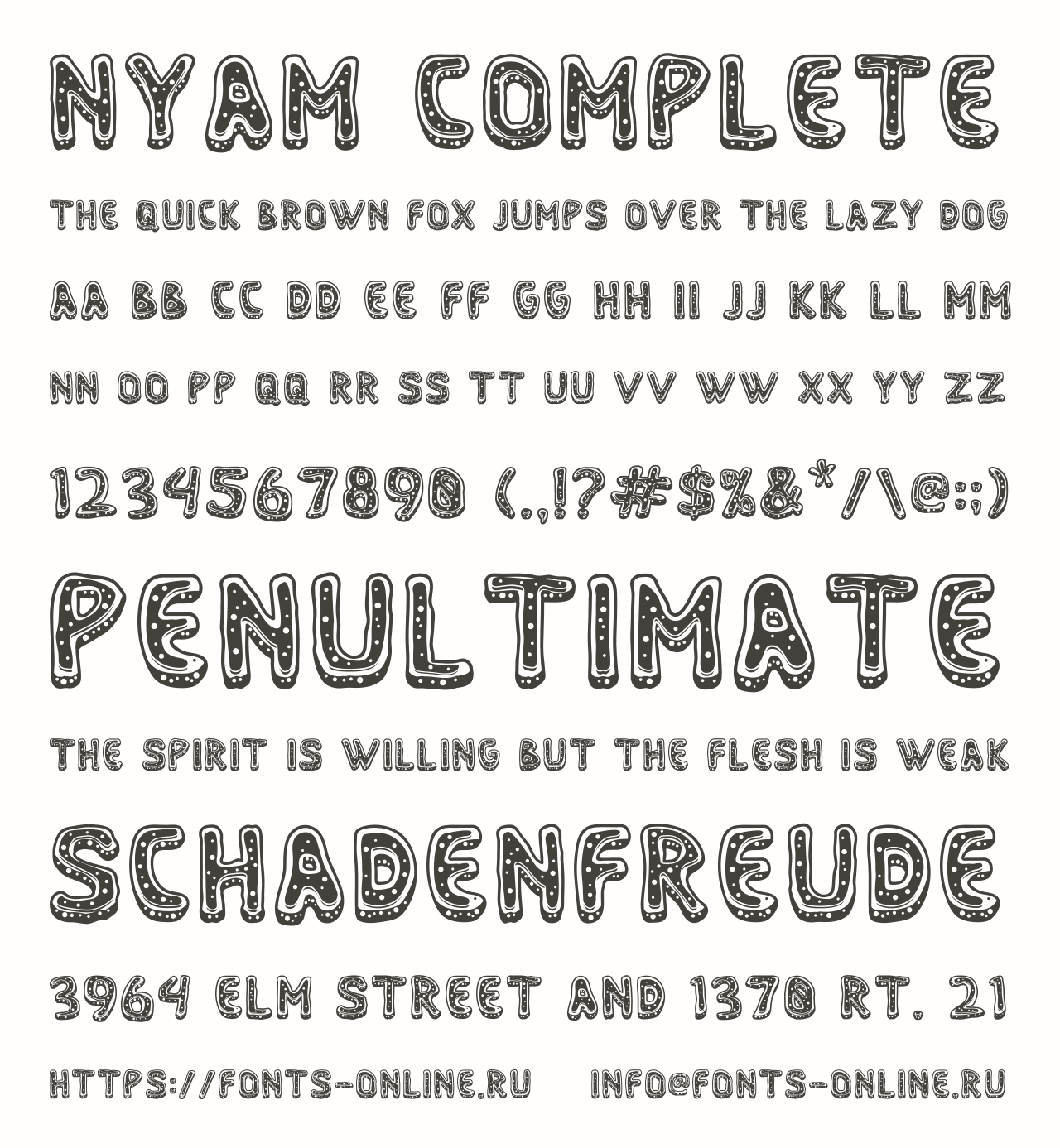 Шрифт Nyam Complete