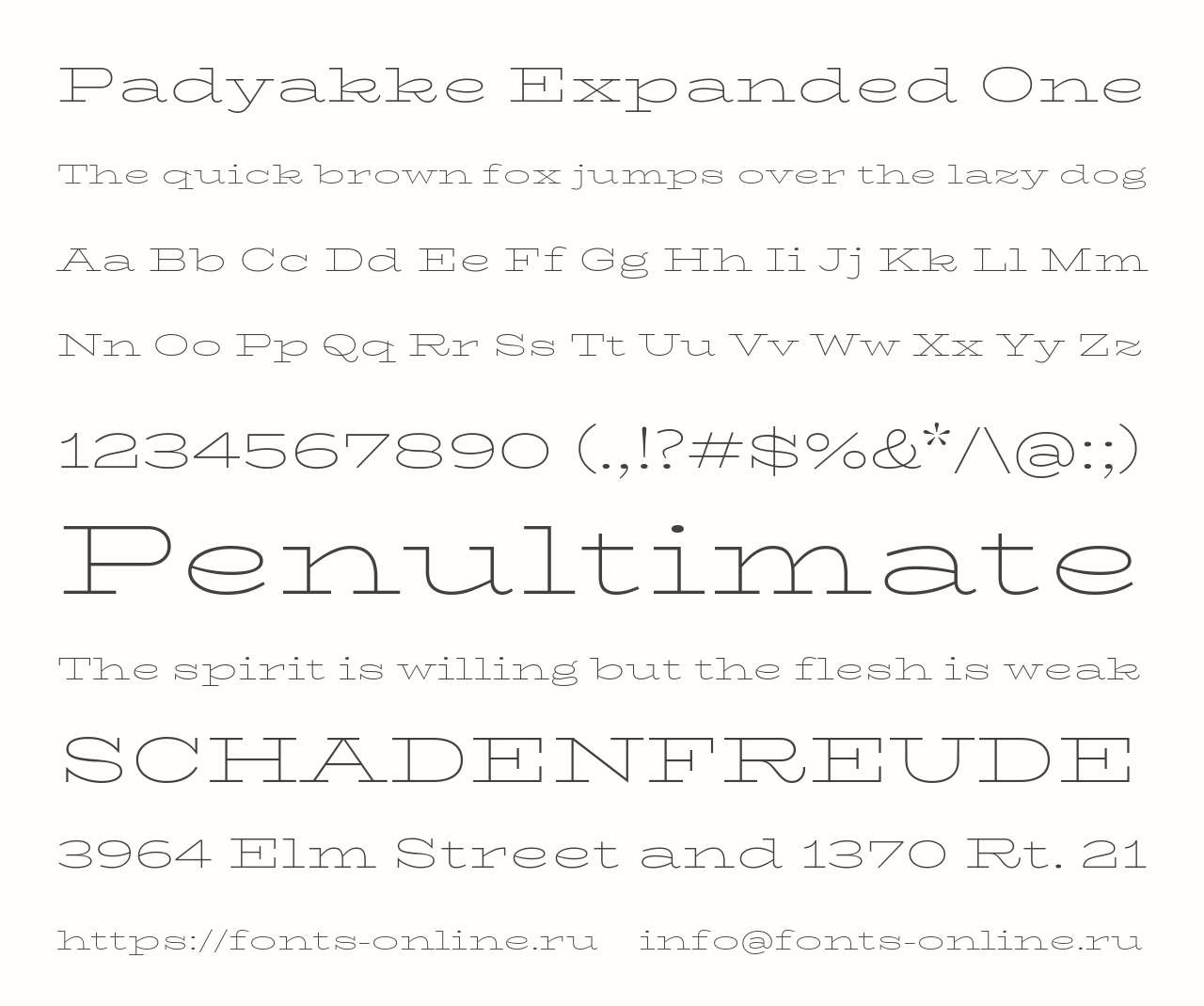 Шрифт Padyakke Expanded One