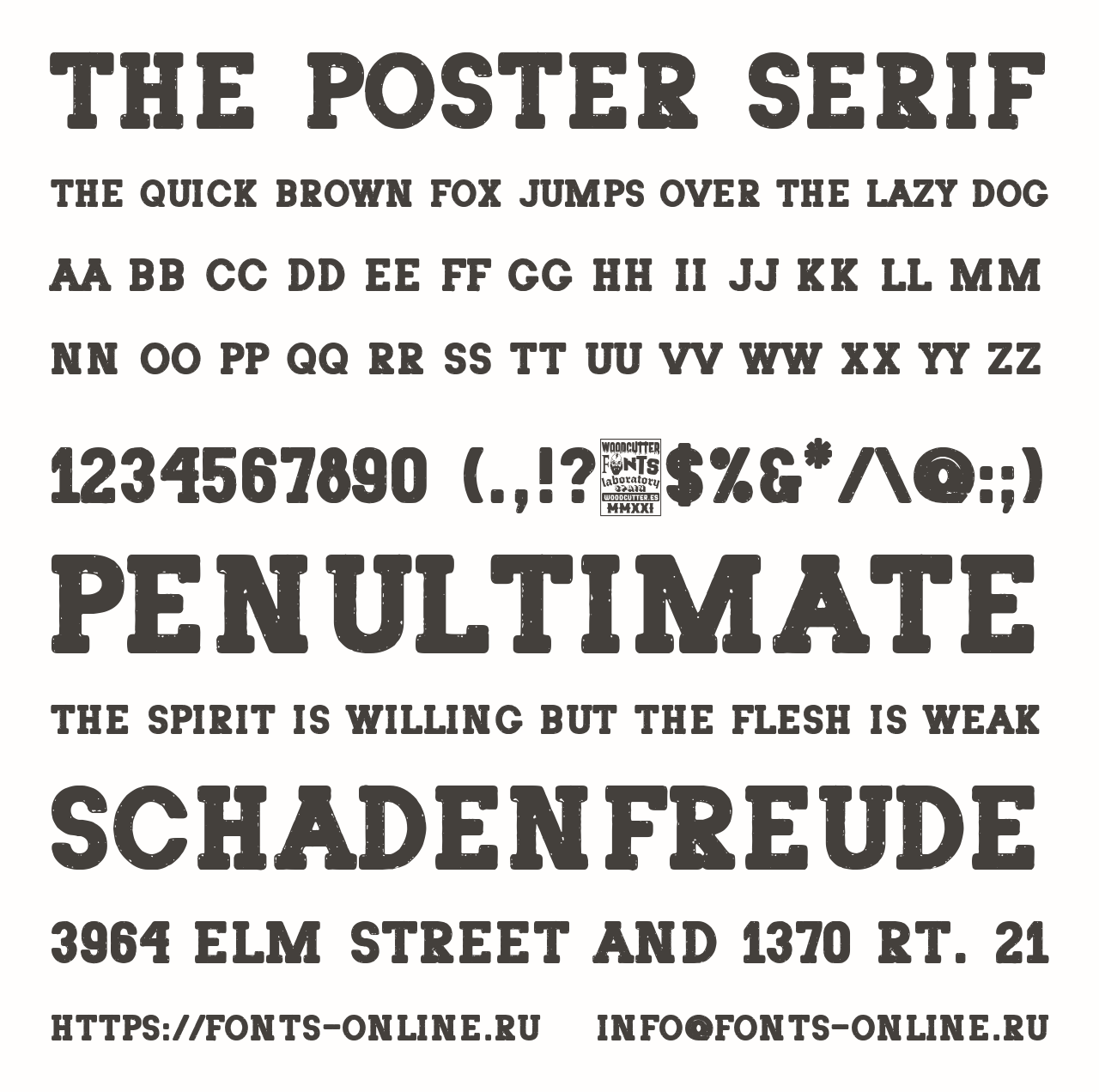 Шрифт The Poster Serif