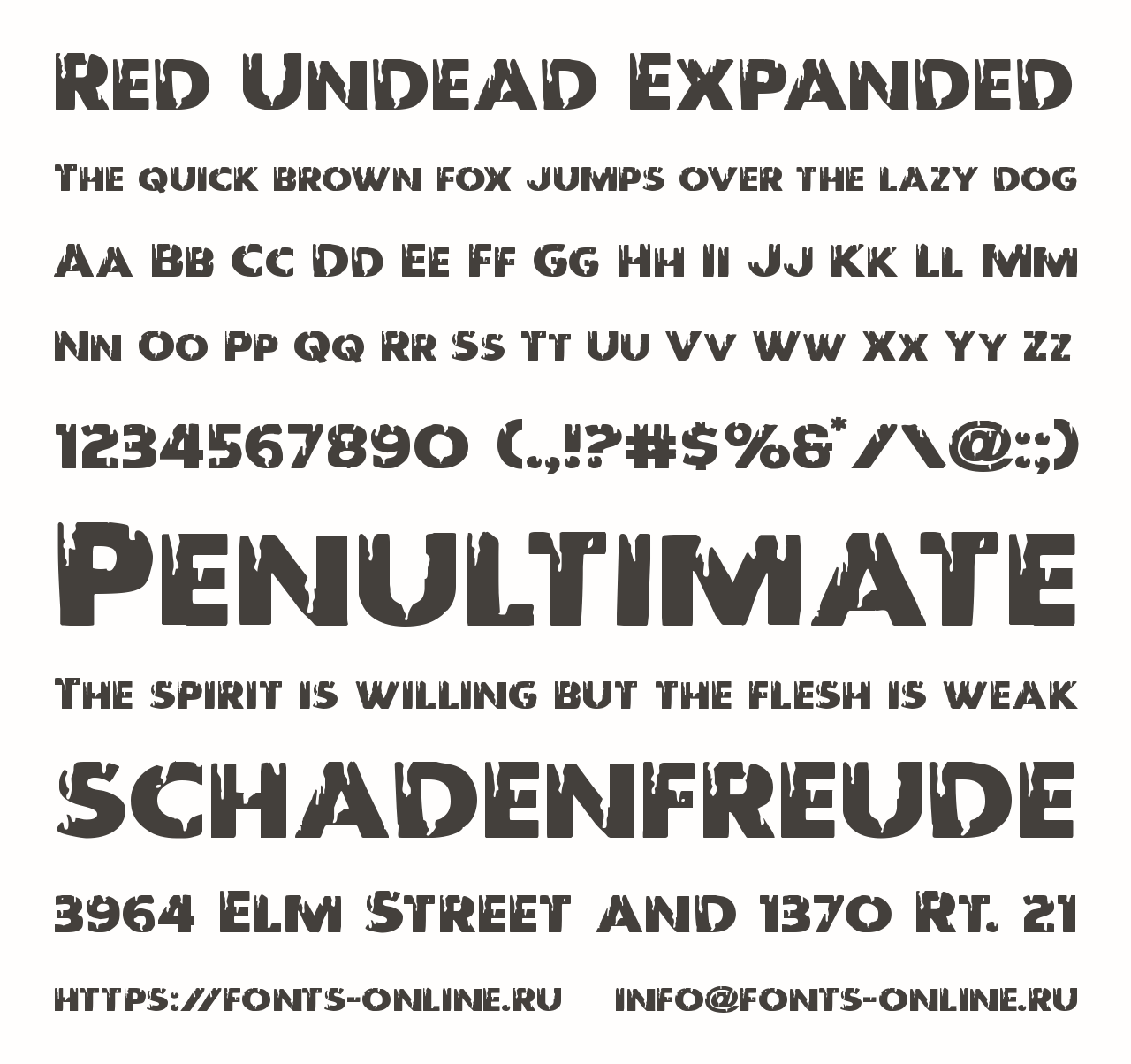 Font red