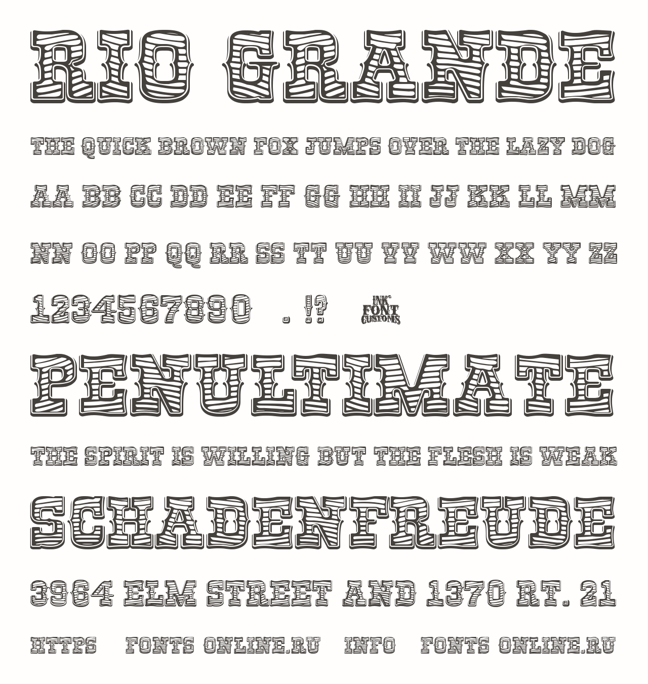 Шрифт Rio Grande