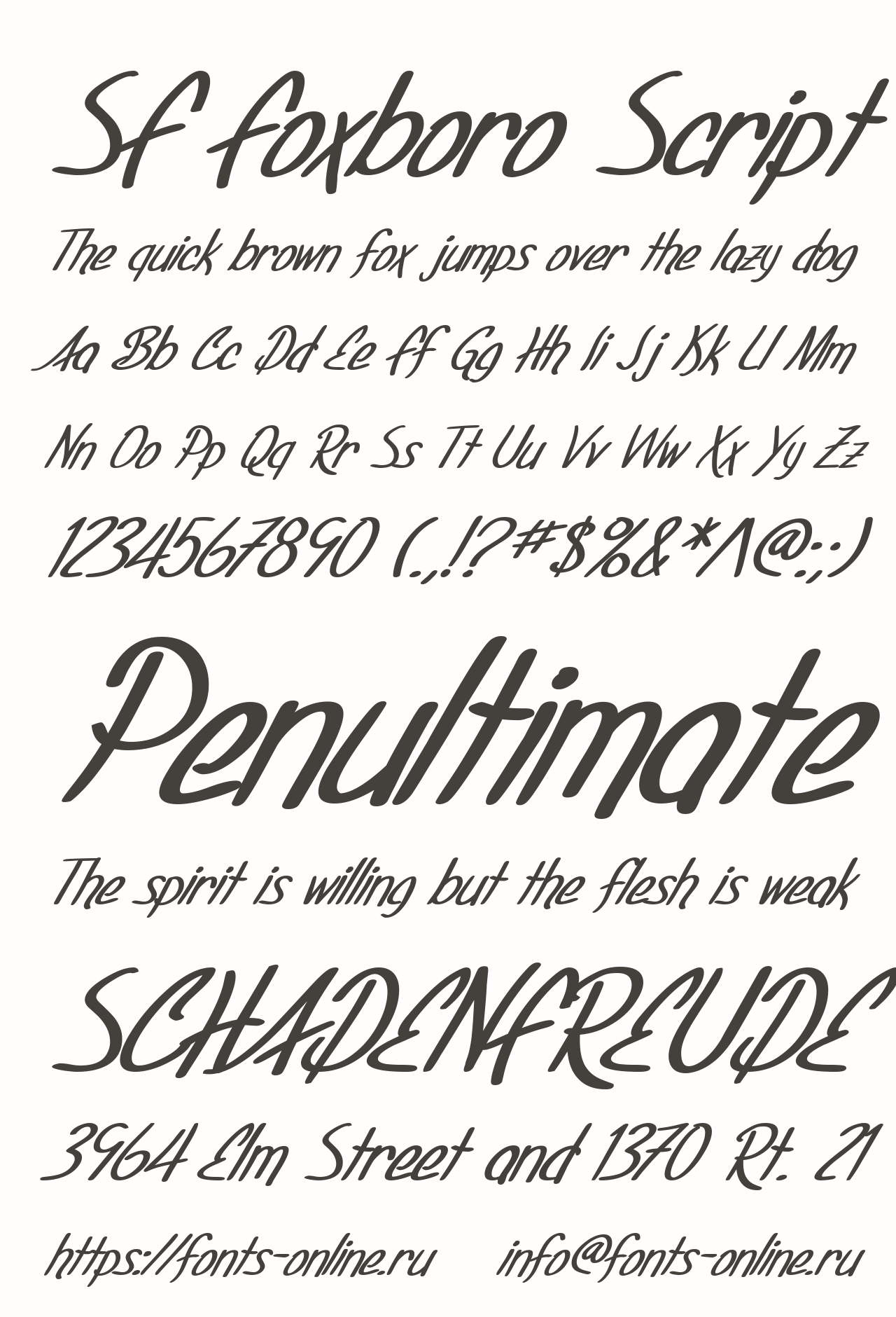 Sf font