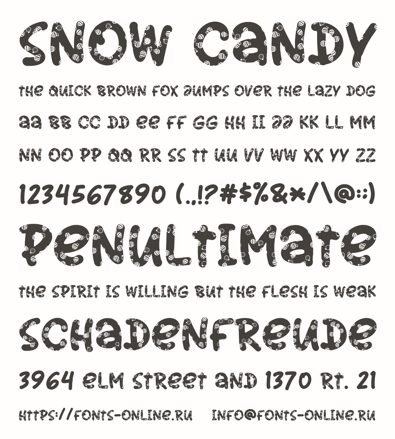 Шрифт Snow Candy
