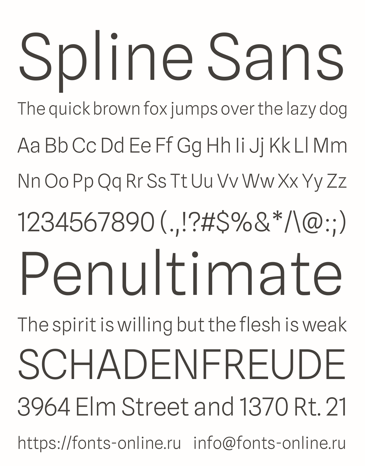 Шрифт Spline Sans