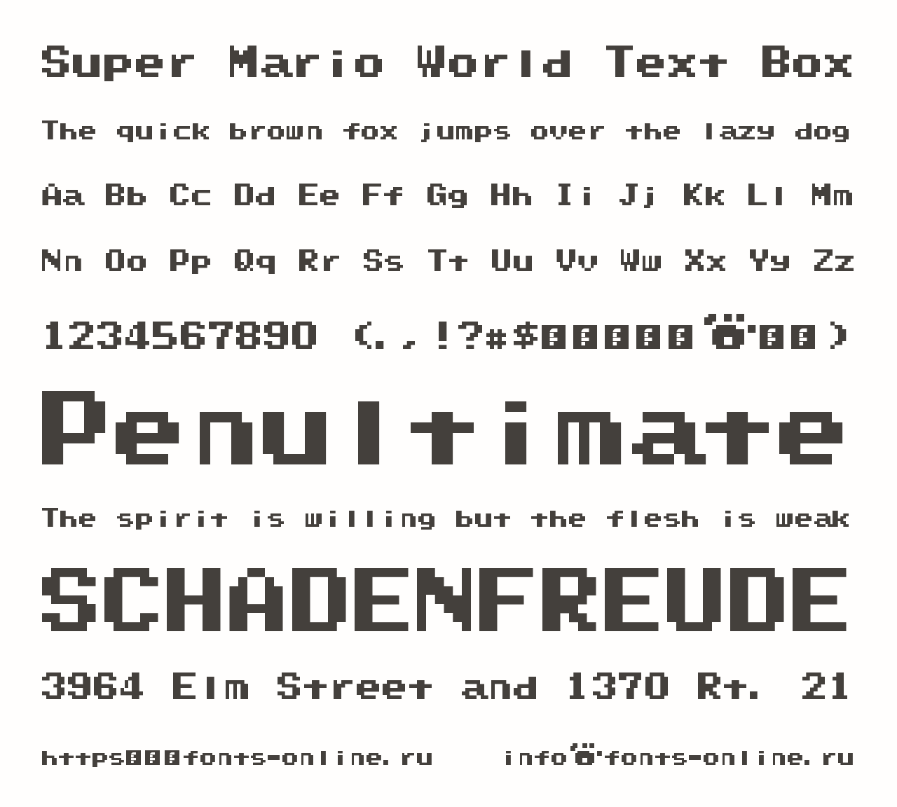 Box fonts