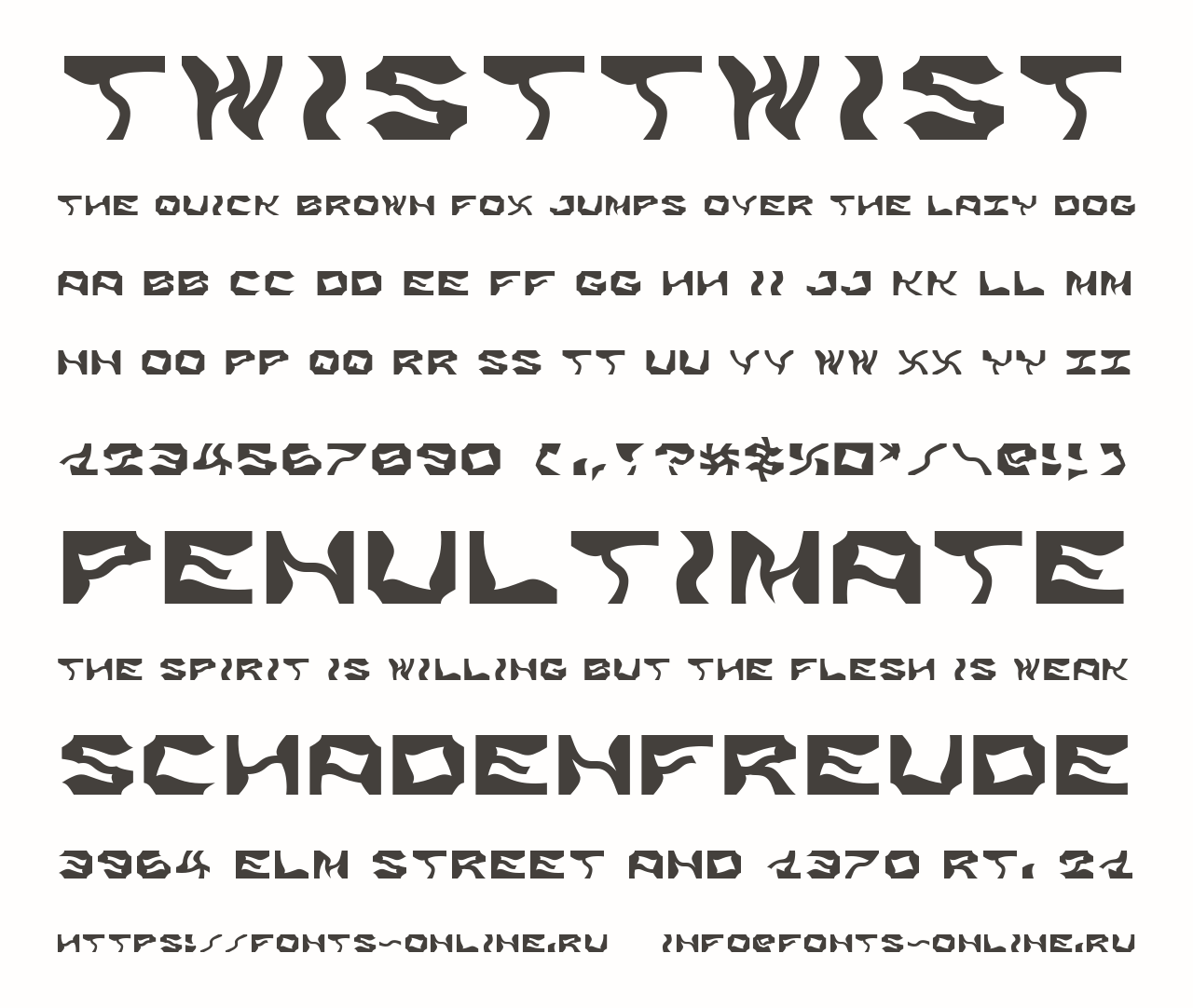 Шрифт TwistTwist