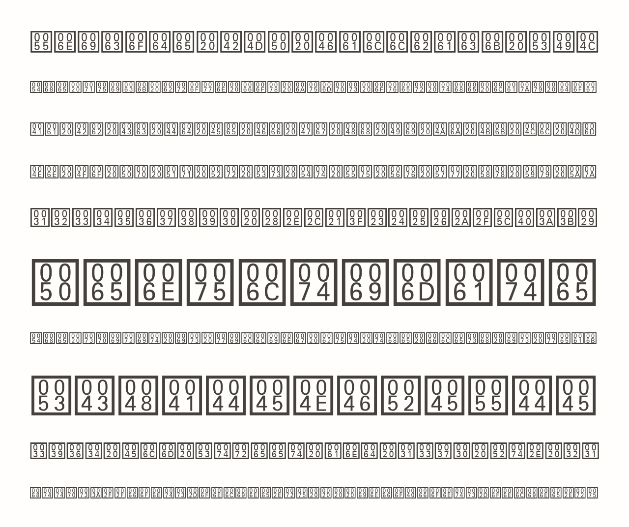 Шрифт Unicode BMP Fallback SIL