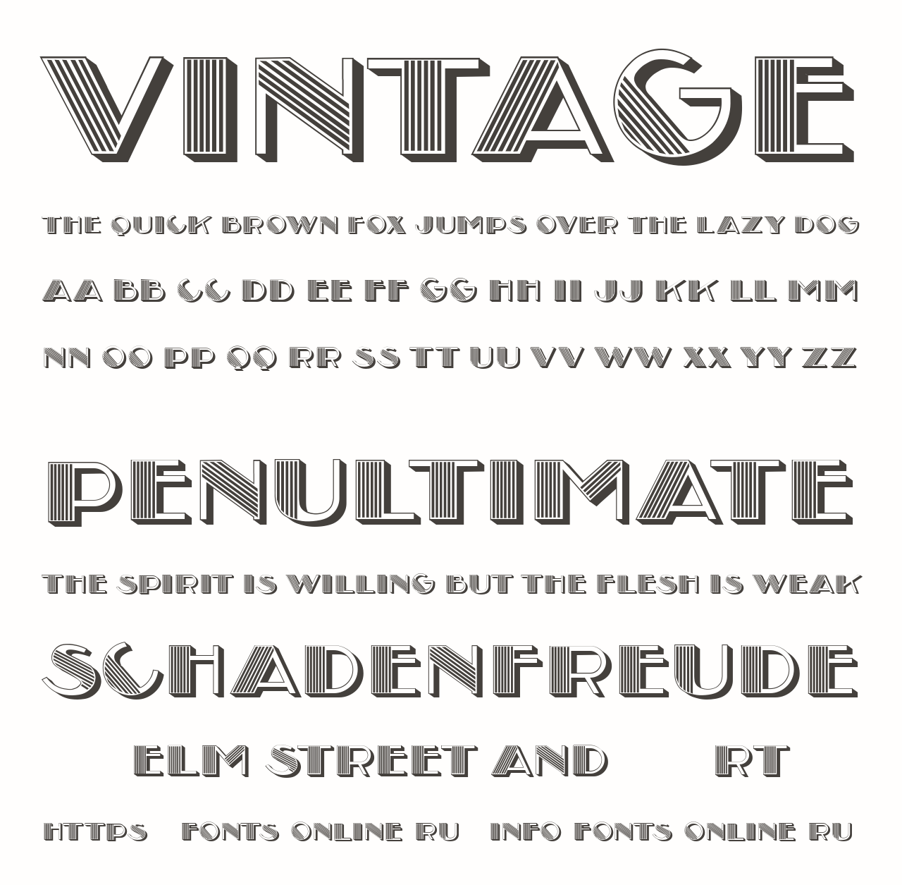 Шрифт Vintage