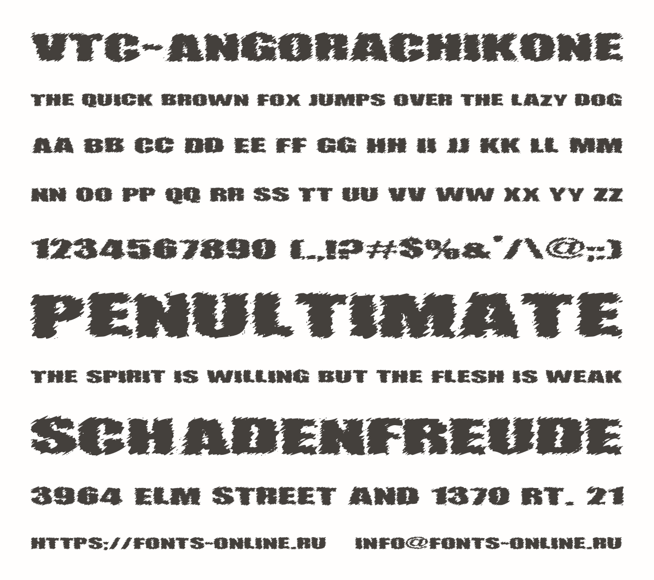 Шрифт VTC-AngoraChikOne