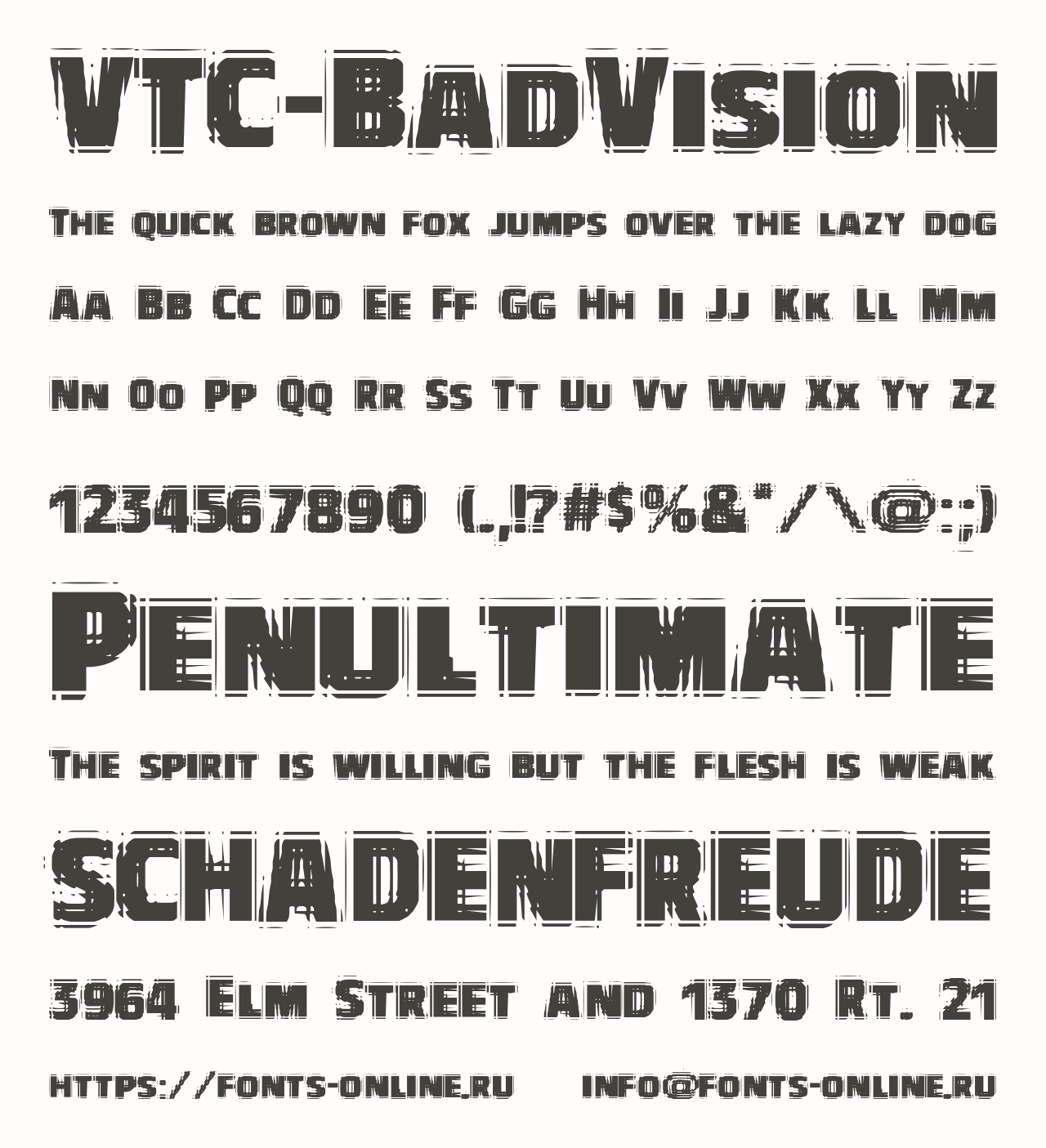 Шрифт VTC-BadVision