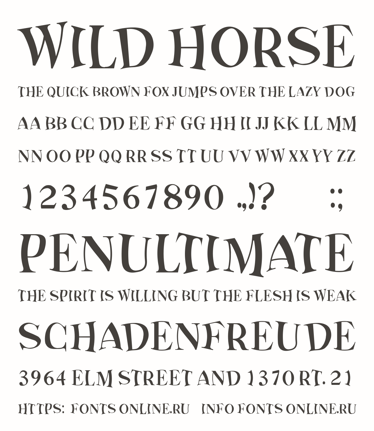 Шрифт Wild Horse